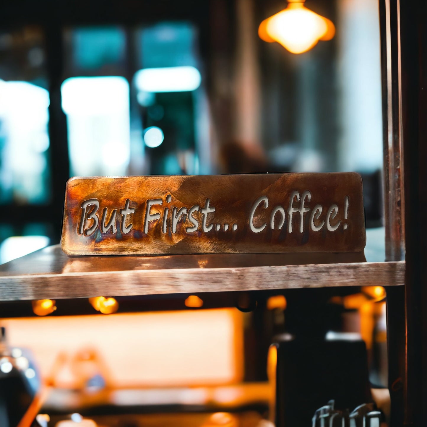But First Coffee! Metal Wall Art Plaque