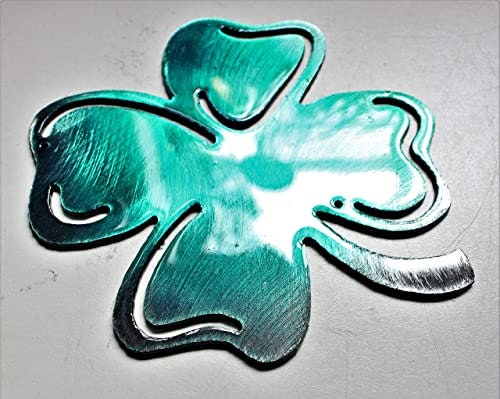 Shamrock-Clover- Teal Tainted Wall Accent 6"