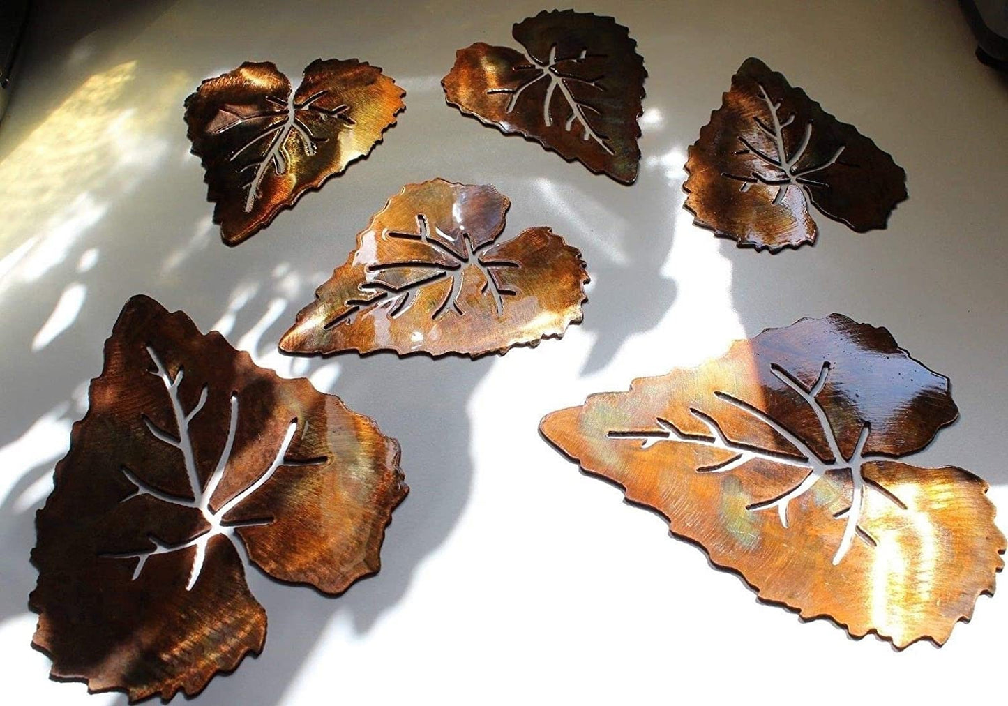 UNFINISHED Aspen Leaf Home Décor Set of 6 not finished like photo