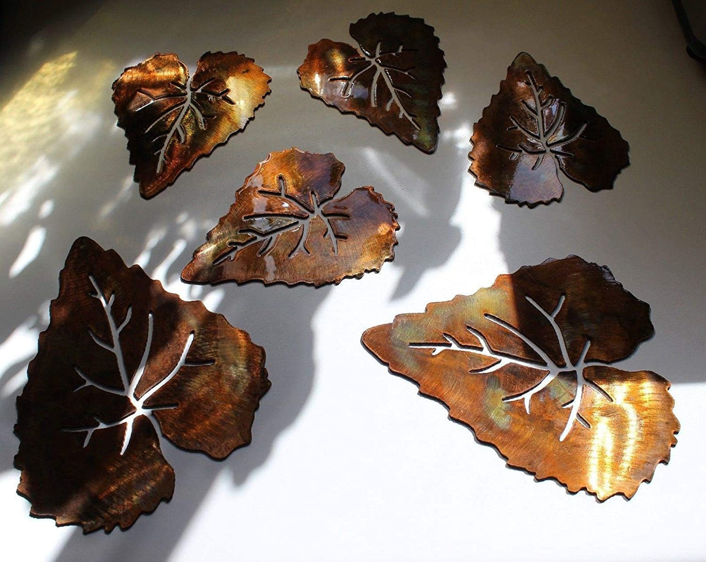 UNFINISHED Aspen Leaf Home Décor Set of 6 not finished like photo