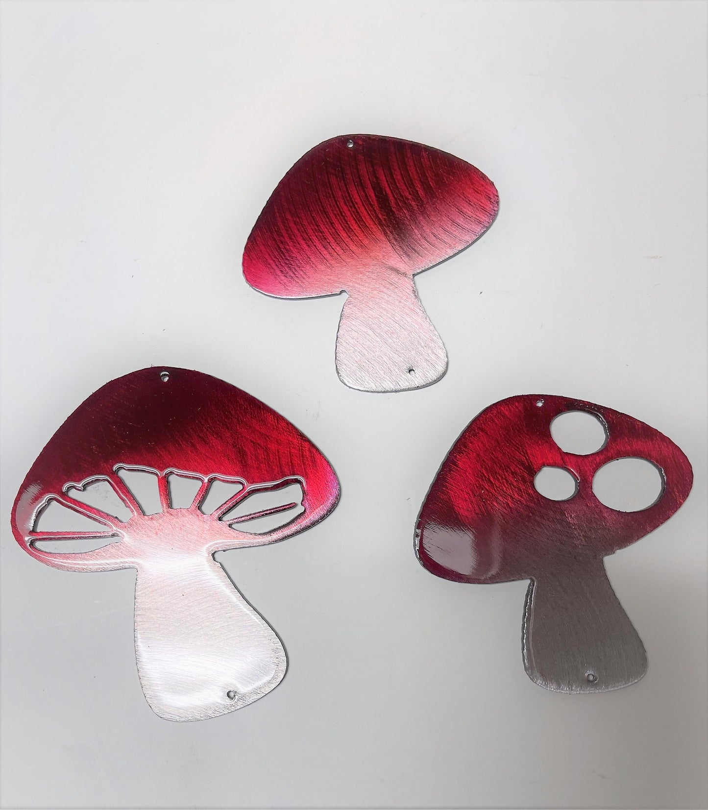 Metal Wall Art Mushroom Trio