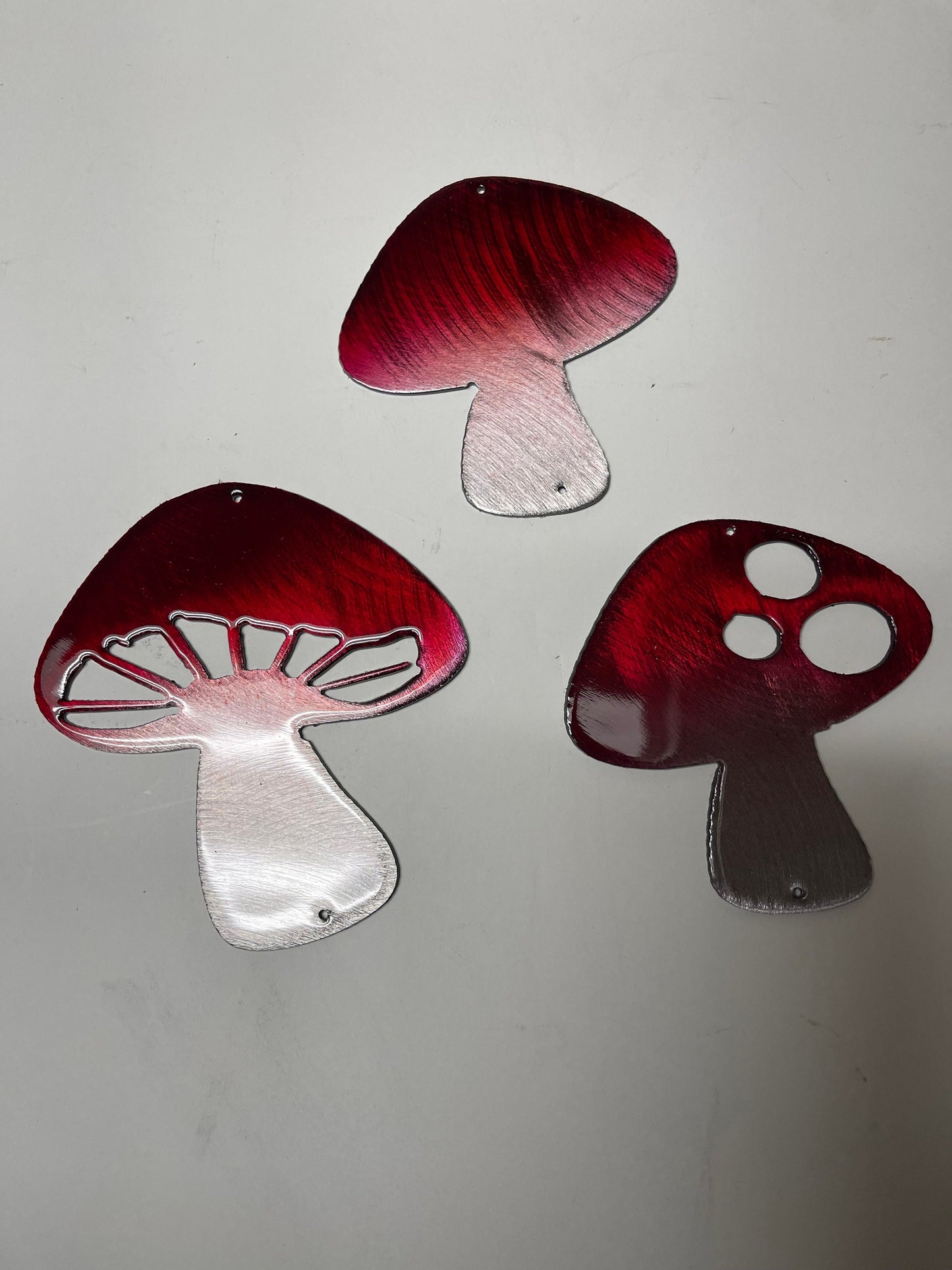 Metal Wall Art Mushroom Trio