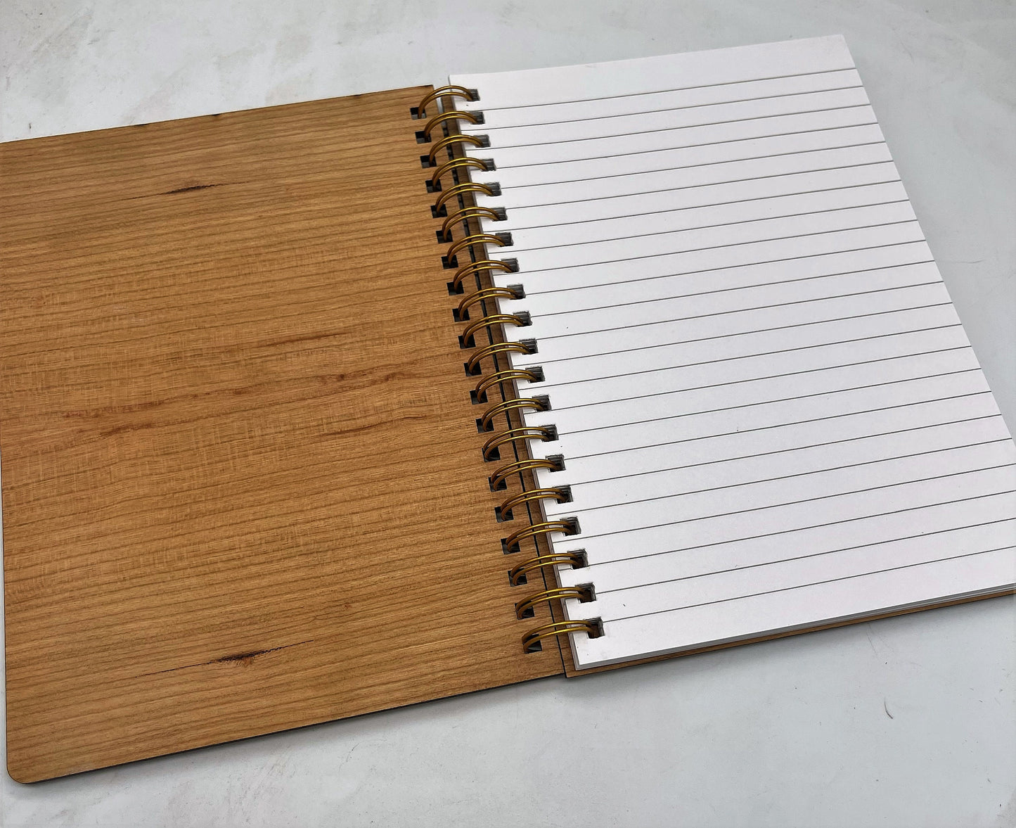 Just Breathe Engraved Wooden Notebook