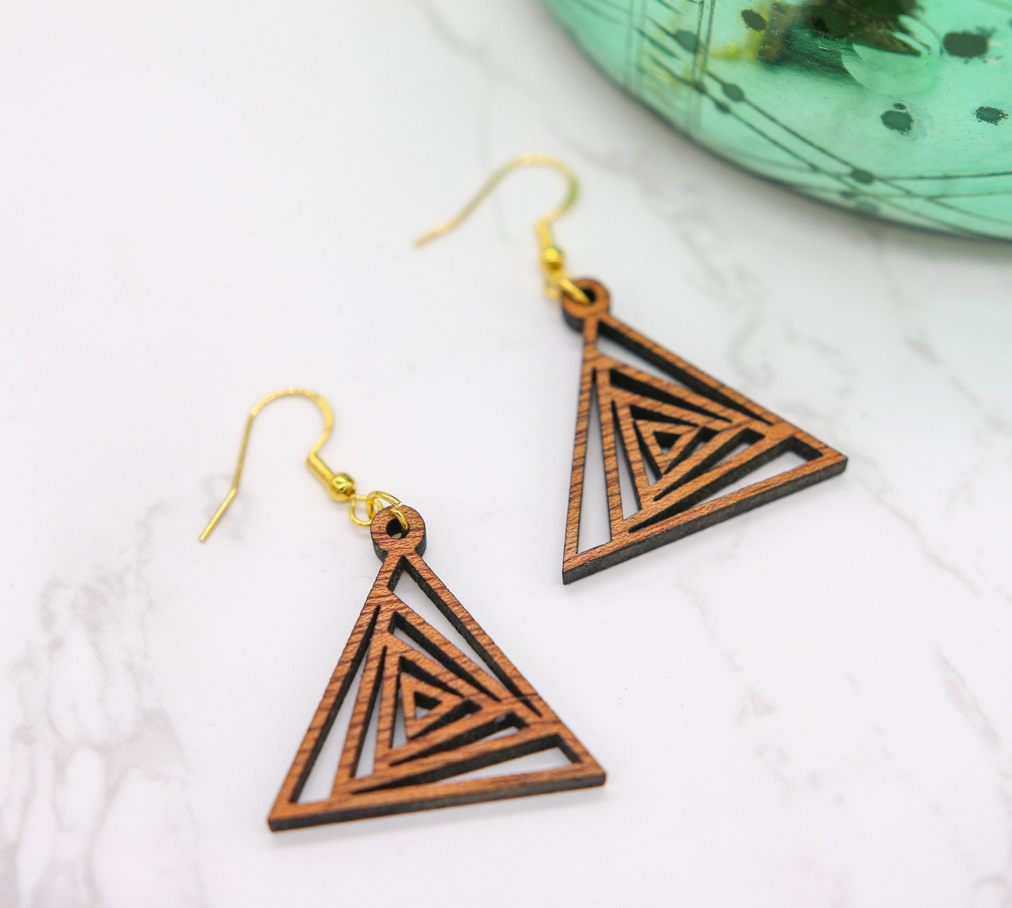 Geometric Triangle Earrings | modern | boho | trendy