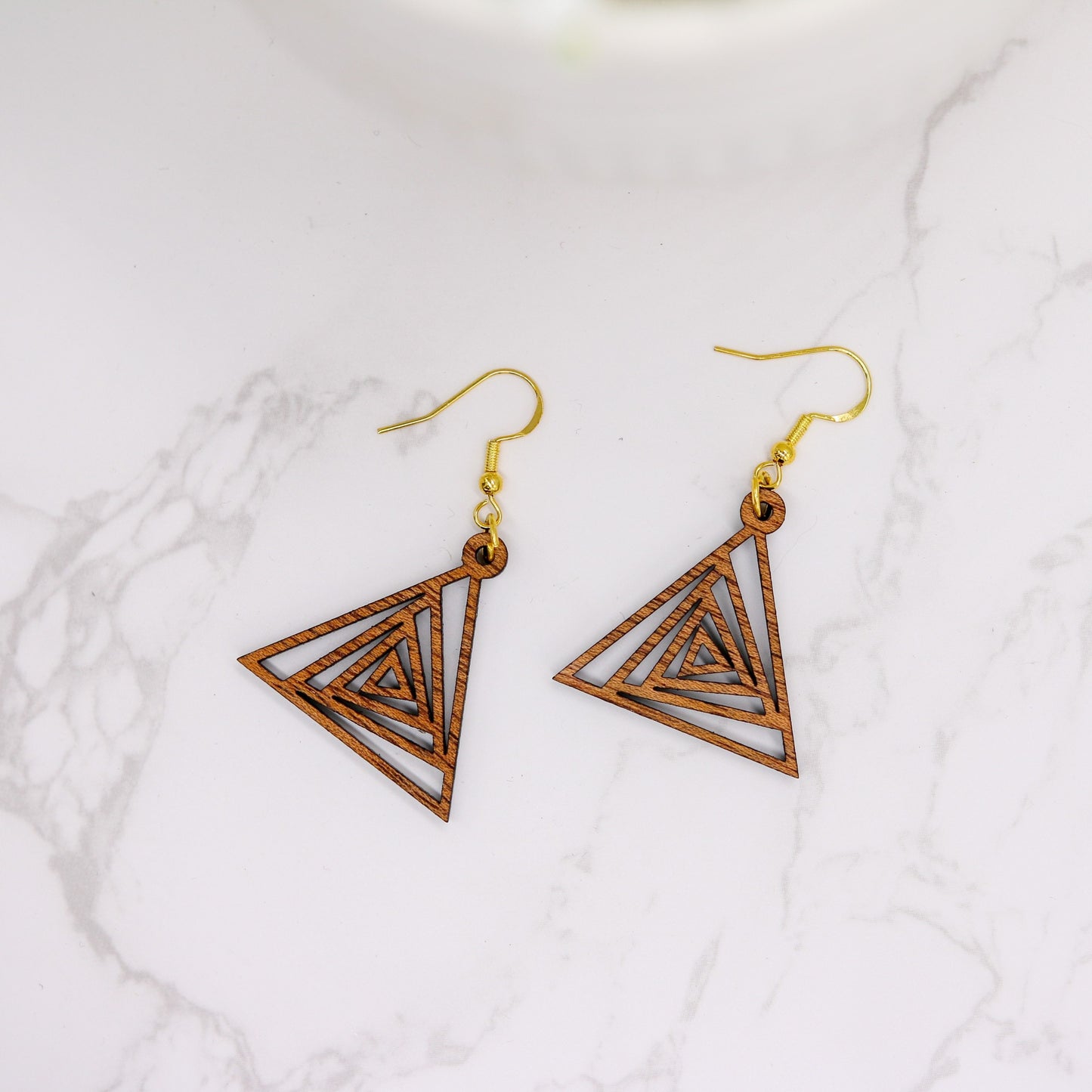 Geometric Triangle Earrings | modern | boho | trendy