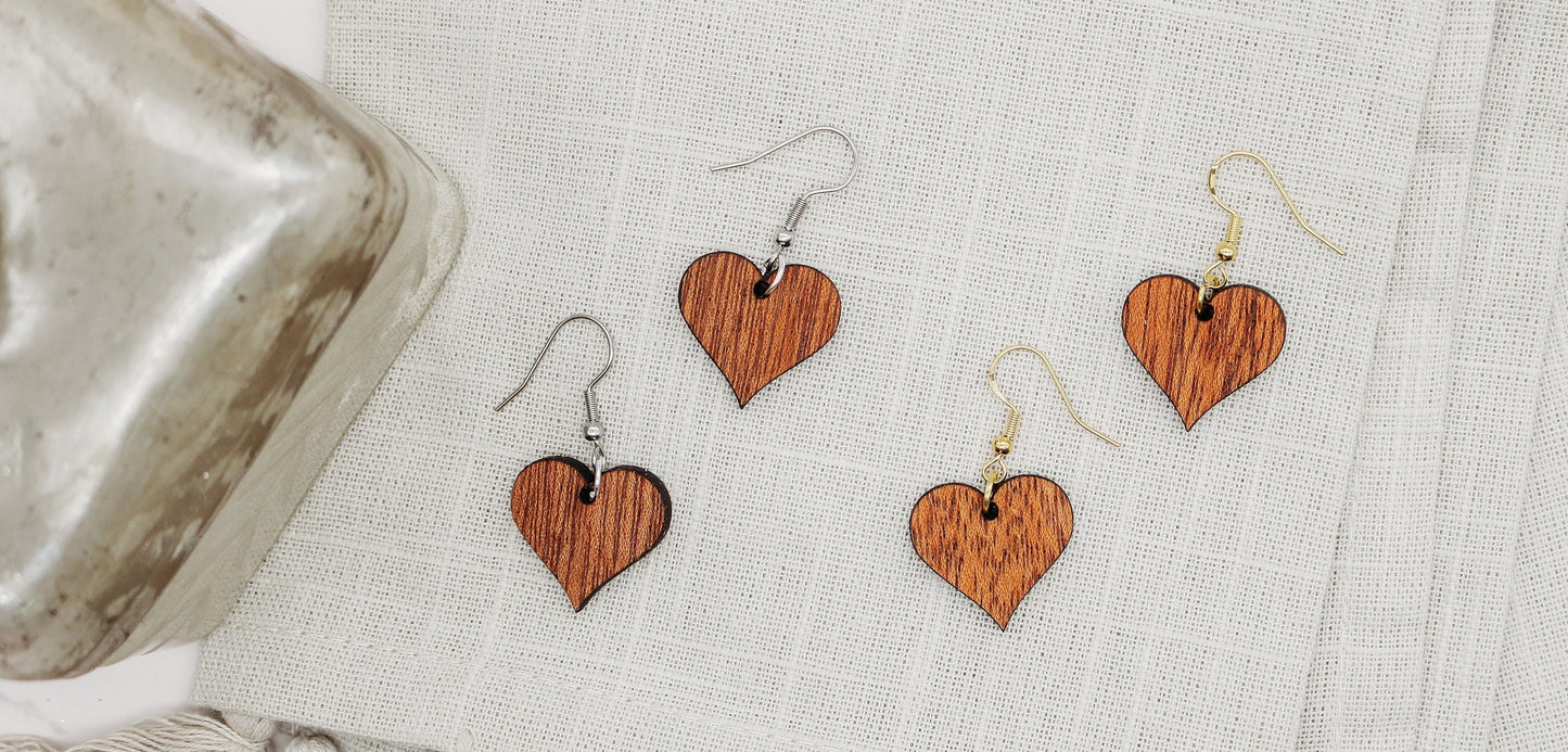 Valentine Hearts/Heart/Simple Heart Drop Earring Pair