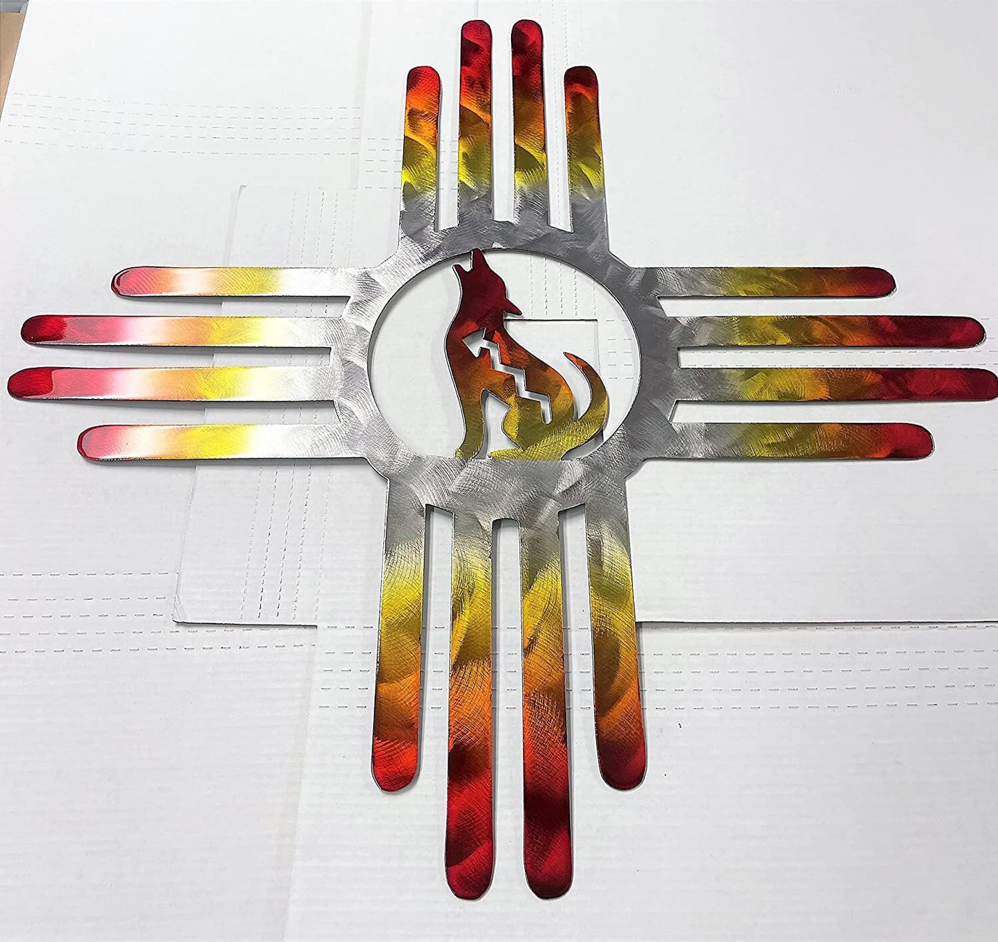 Fire Colored Southwestern Zia Howling Coyote