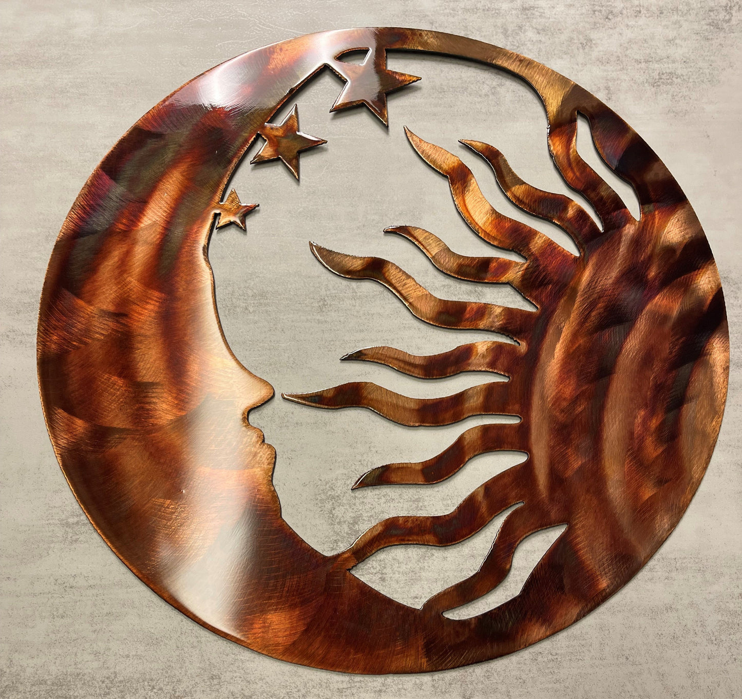 The Moon, the Sun and the Stars Metal Wall Art