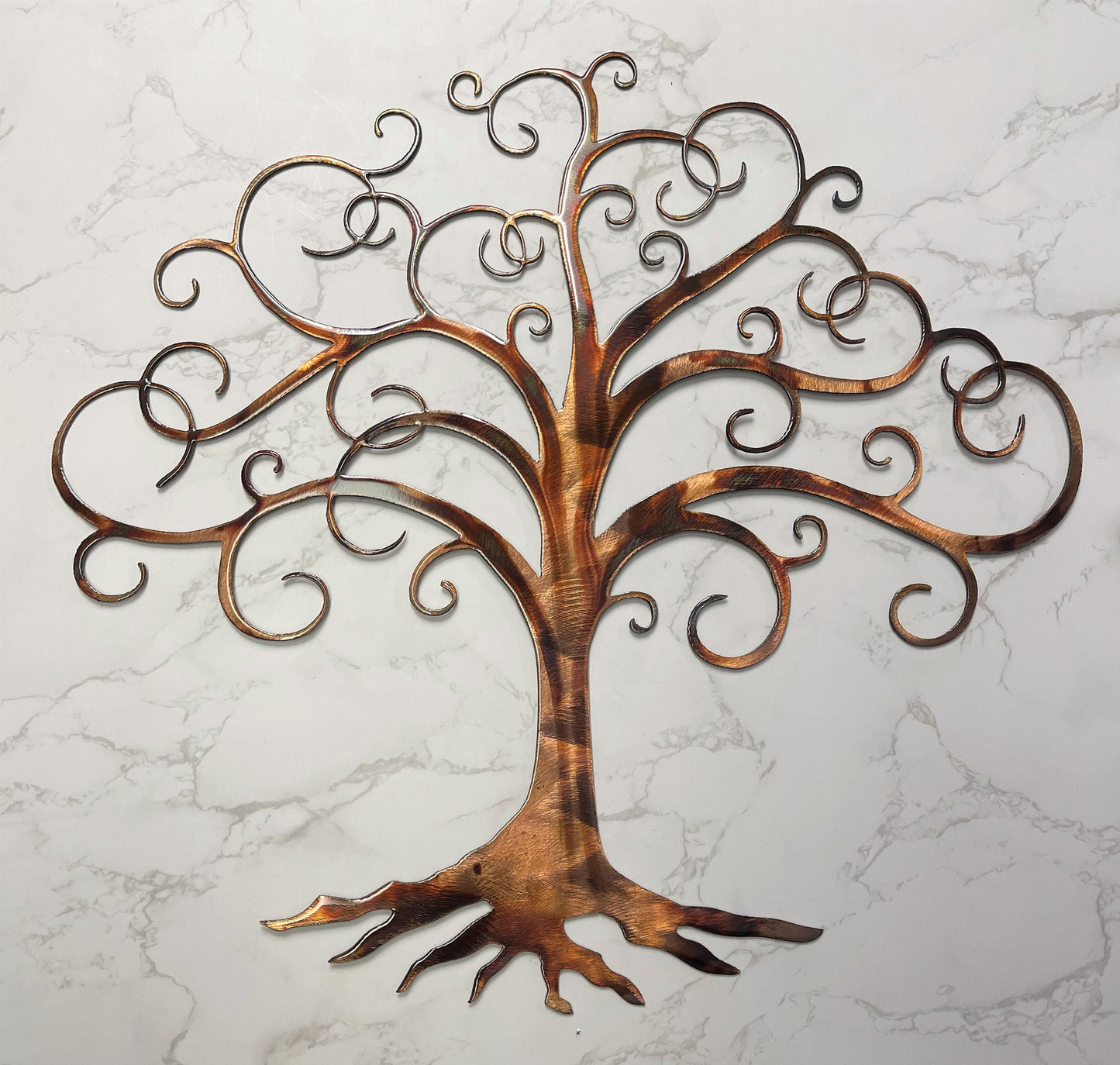 Swirled Tree of Life Metal Wall Art