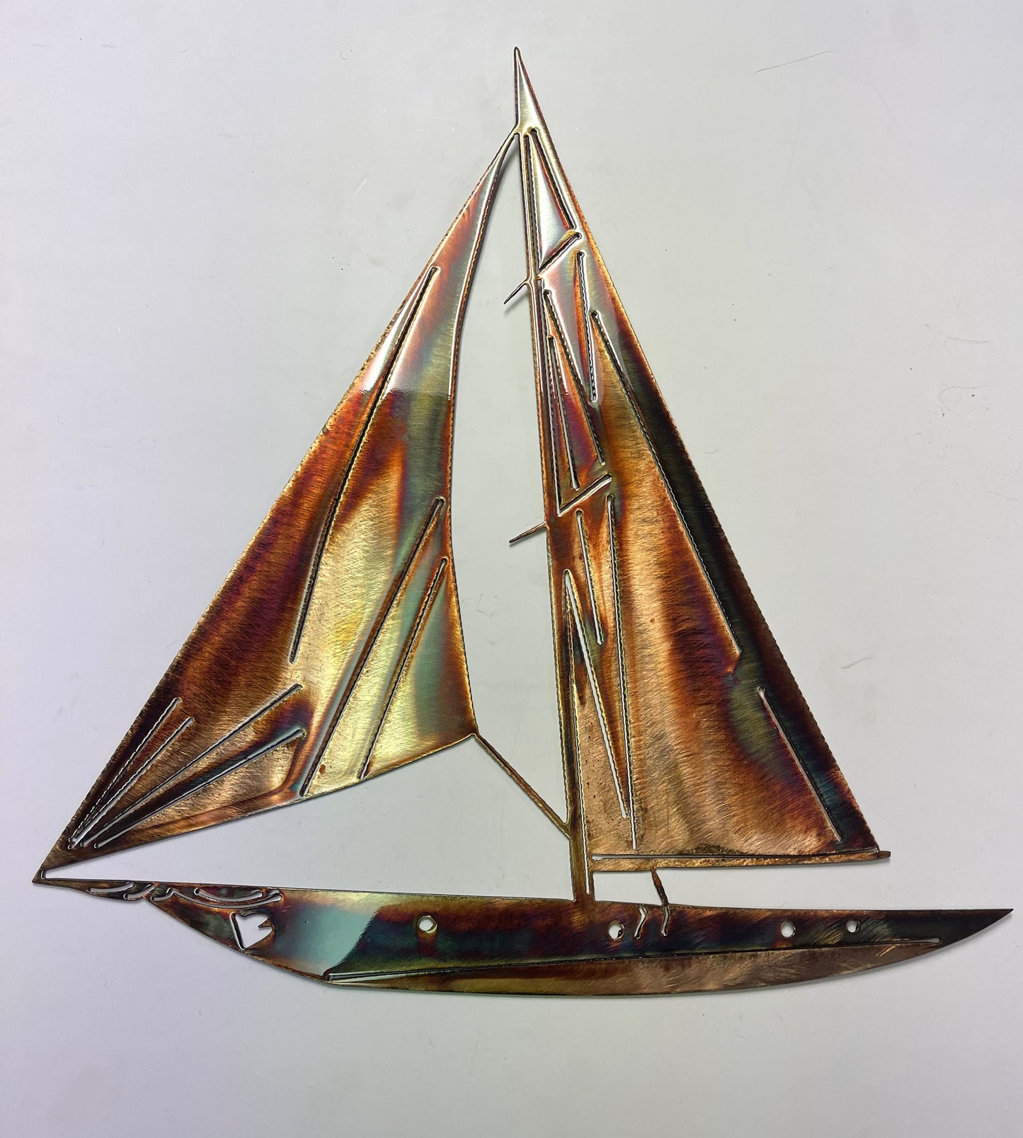 Nautical Sailboat Metal Wall Art