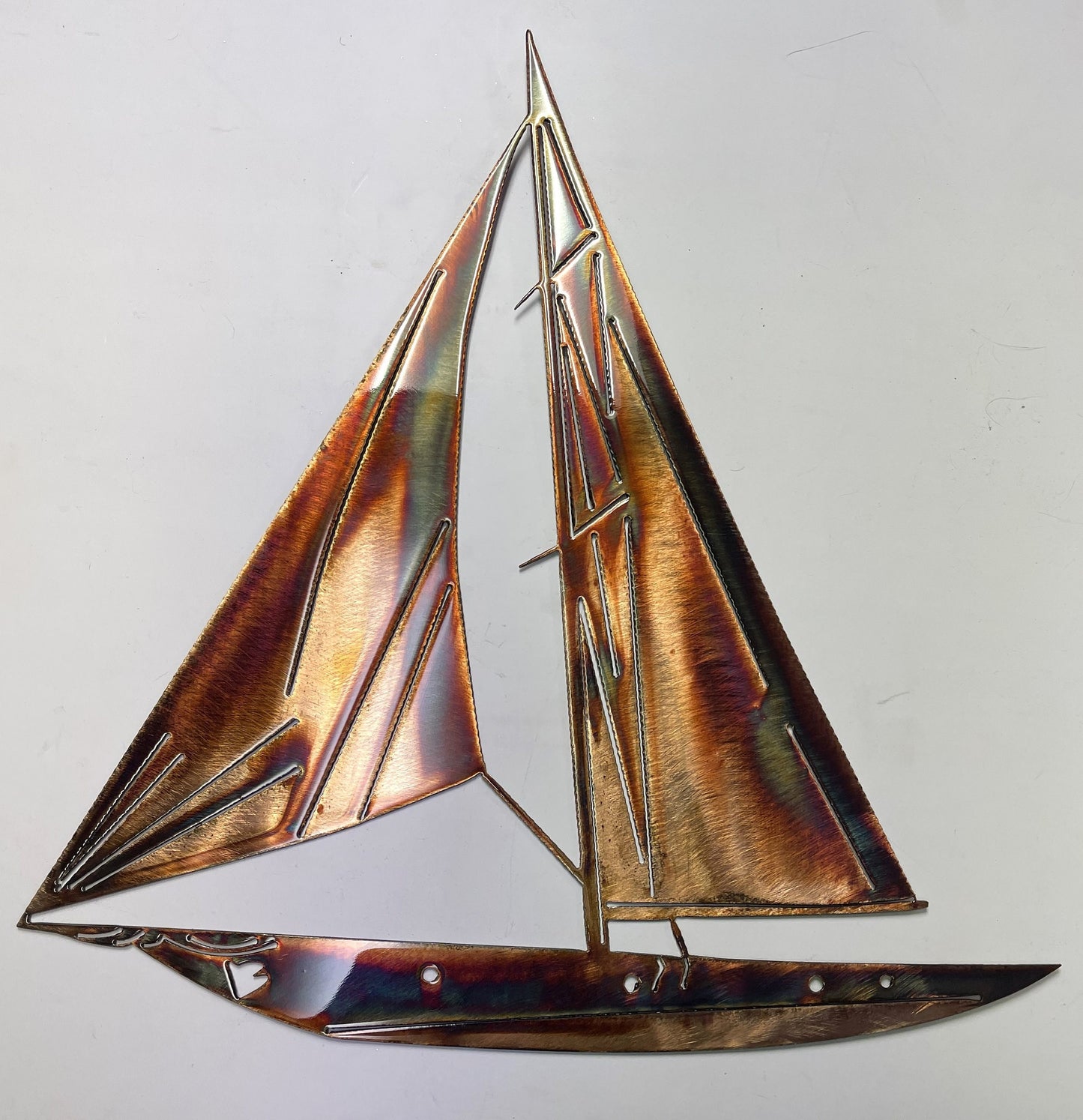 Nautical Sailboat Metal Wall Art