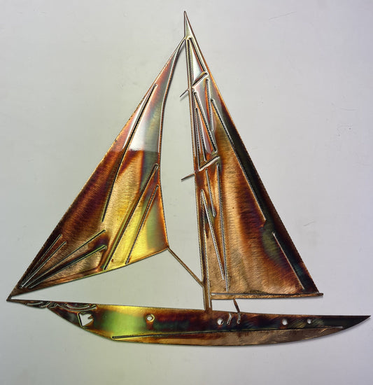 Nautical Sailboat Metal Wall Art