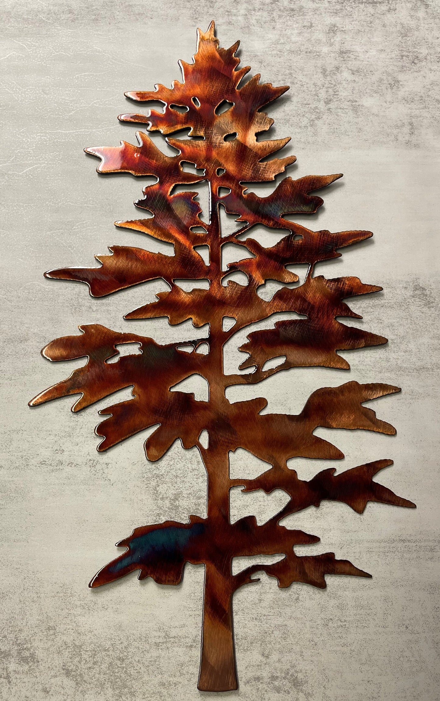 Majestic Pine Tree Metal Wall Decor