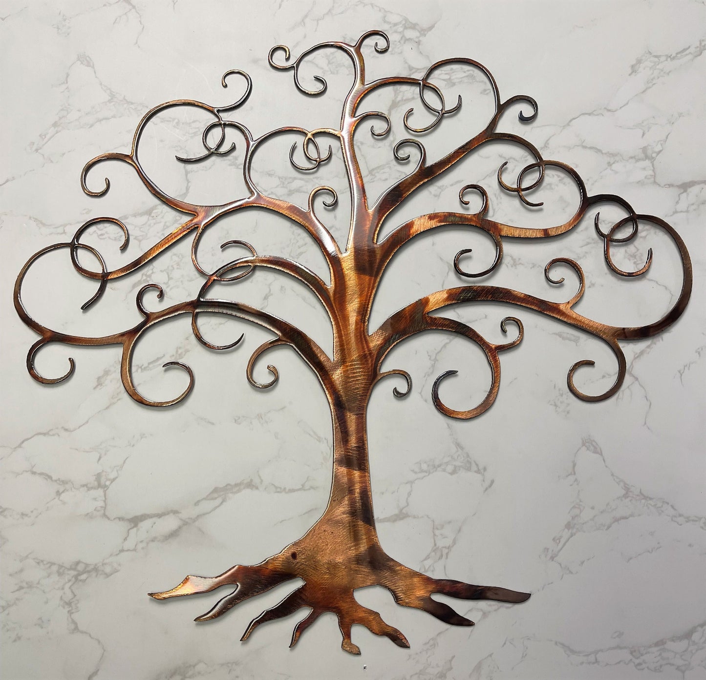 Swirled Tree of Life Metal Wall Art