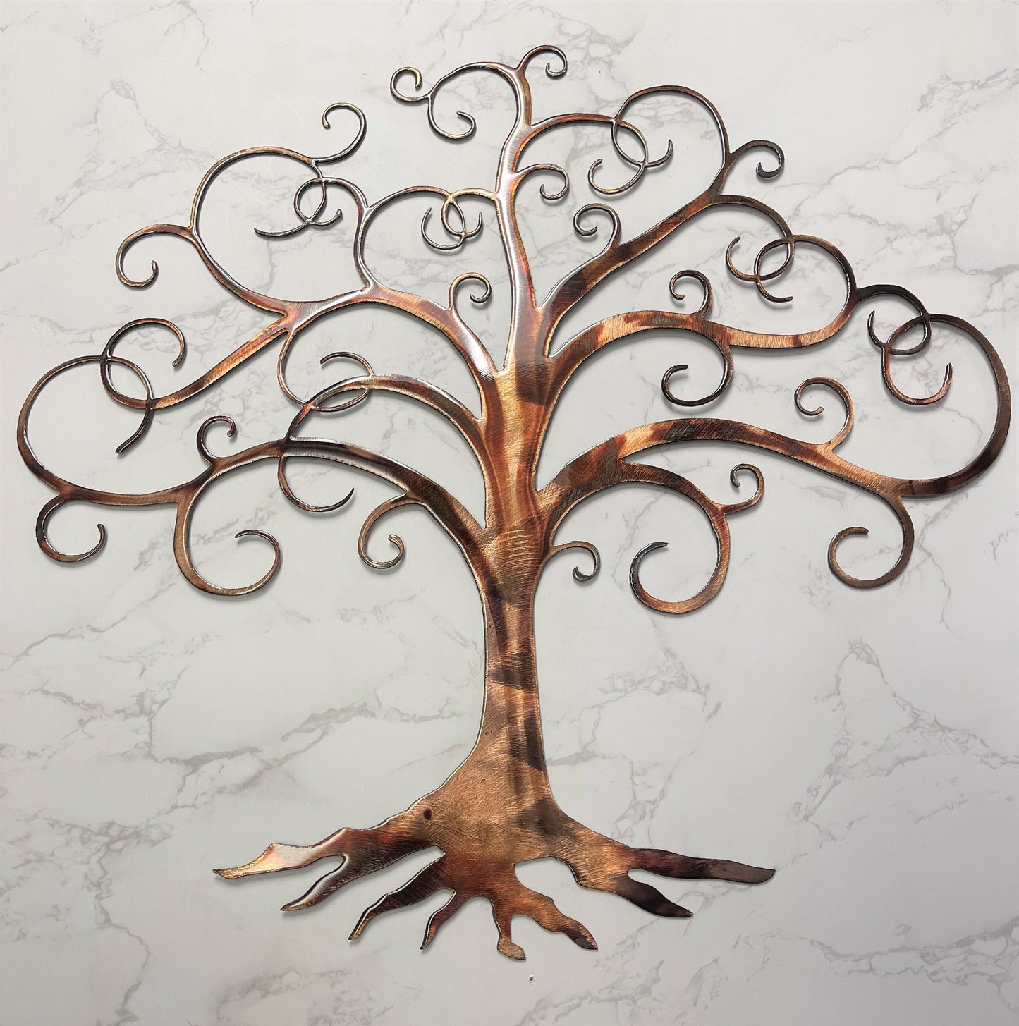 Swirled Tree of Life Metal Wall Art