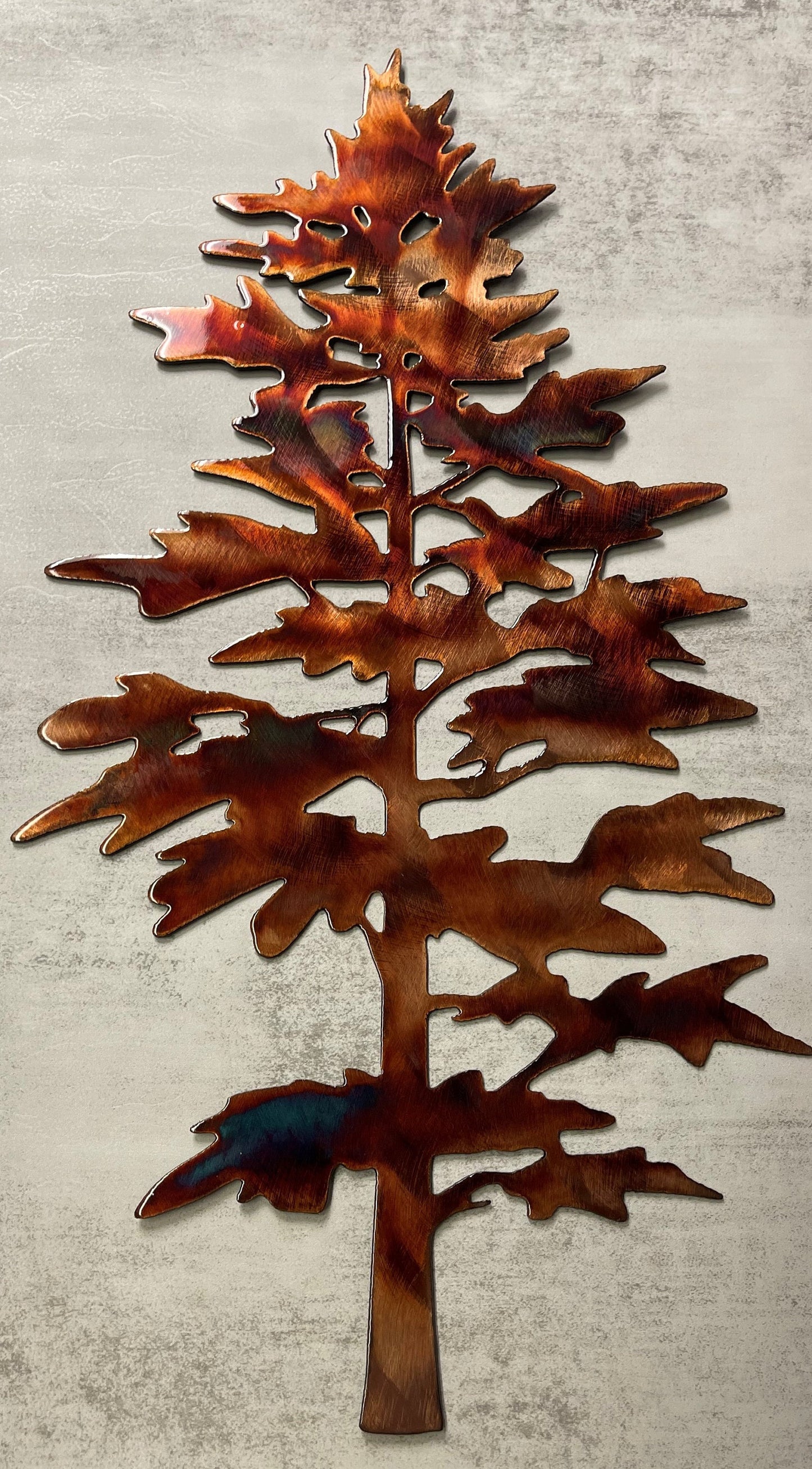 Majestic Pine Tree Metal Wall Decor