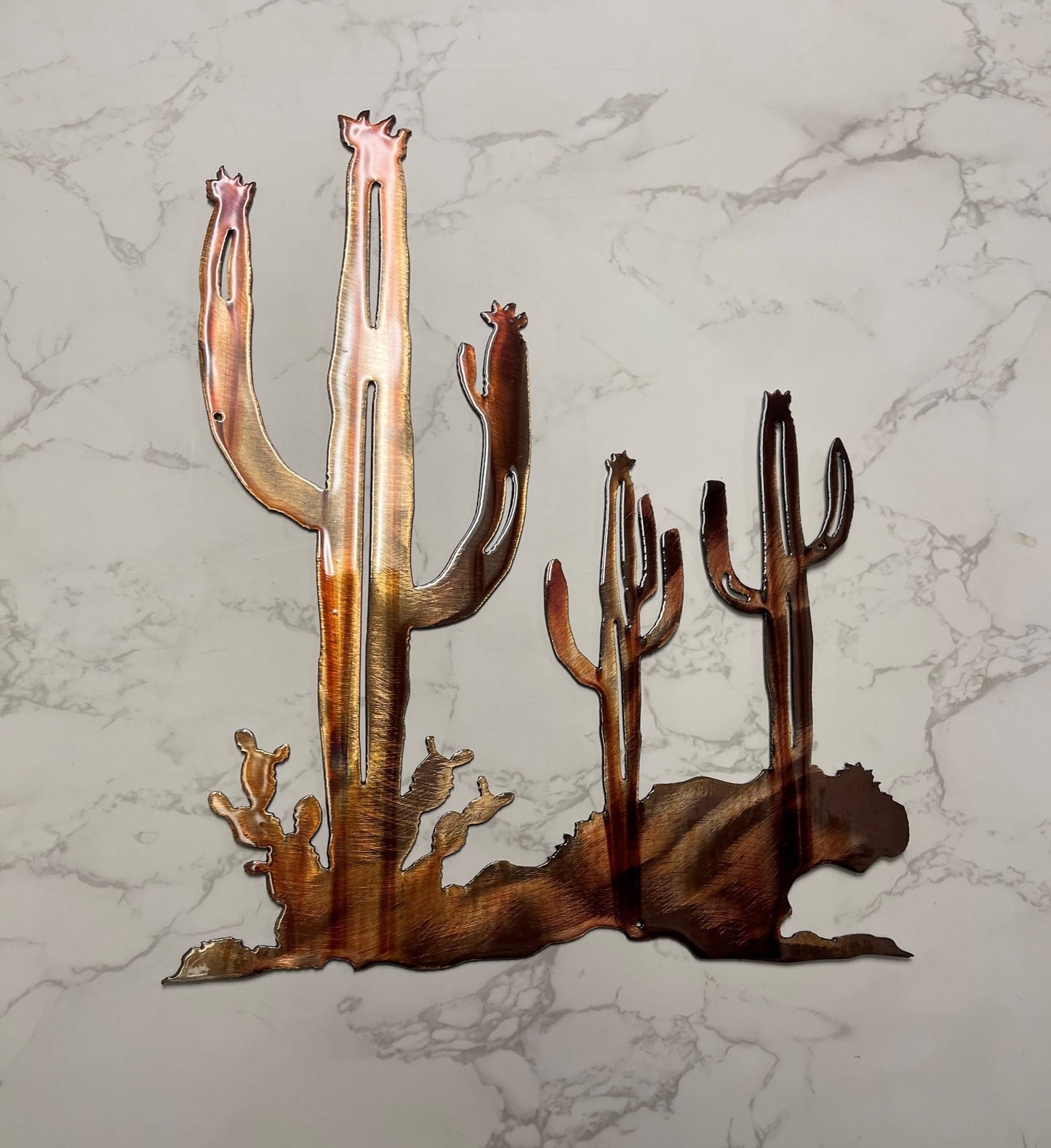 Arizona Cactus Trio Metal Wall Art