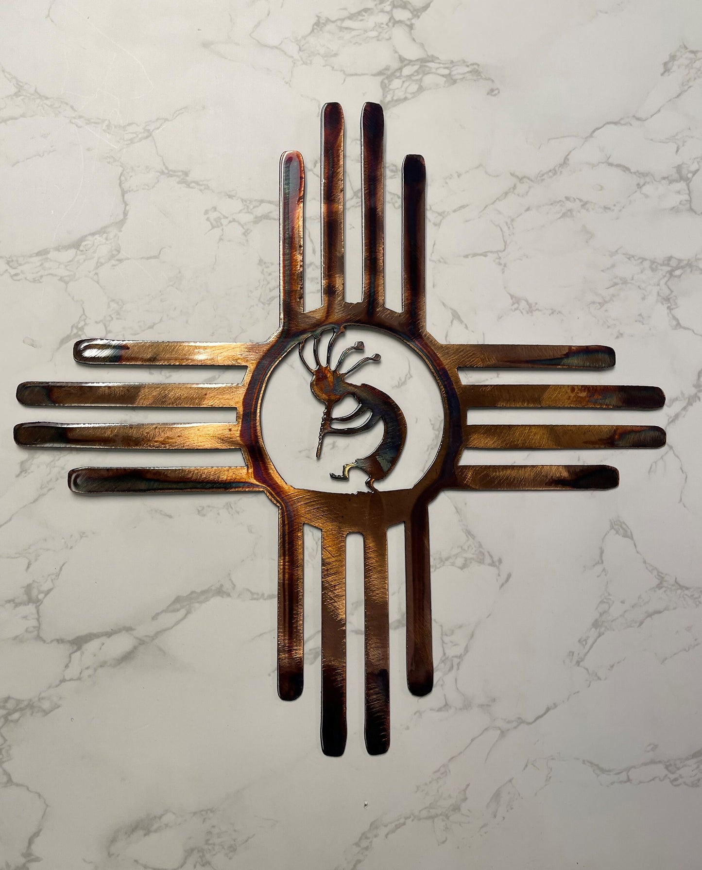 Zia Kokopelli Metal Wall Art