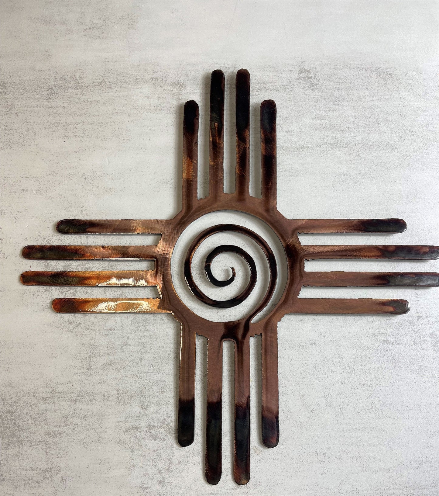 Swirl Zia Metal Wall Art