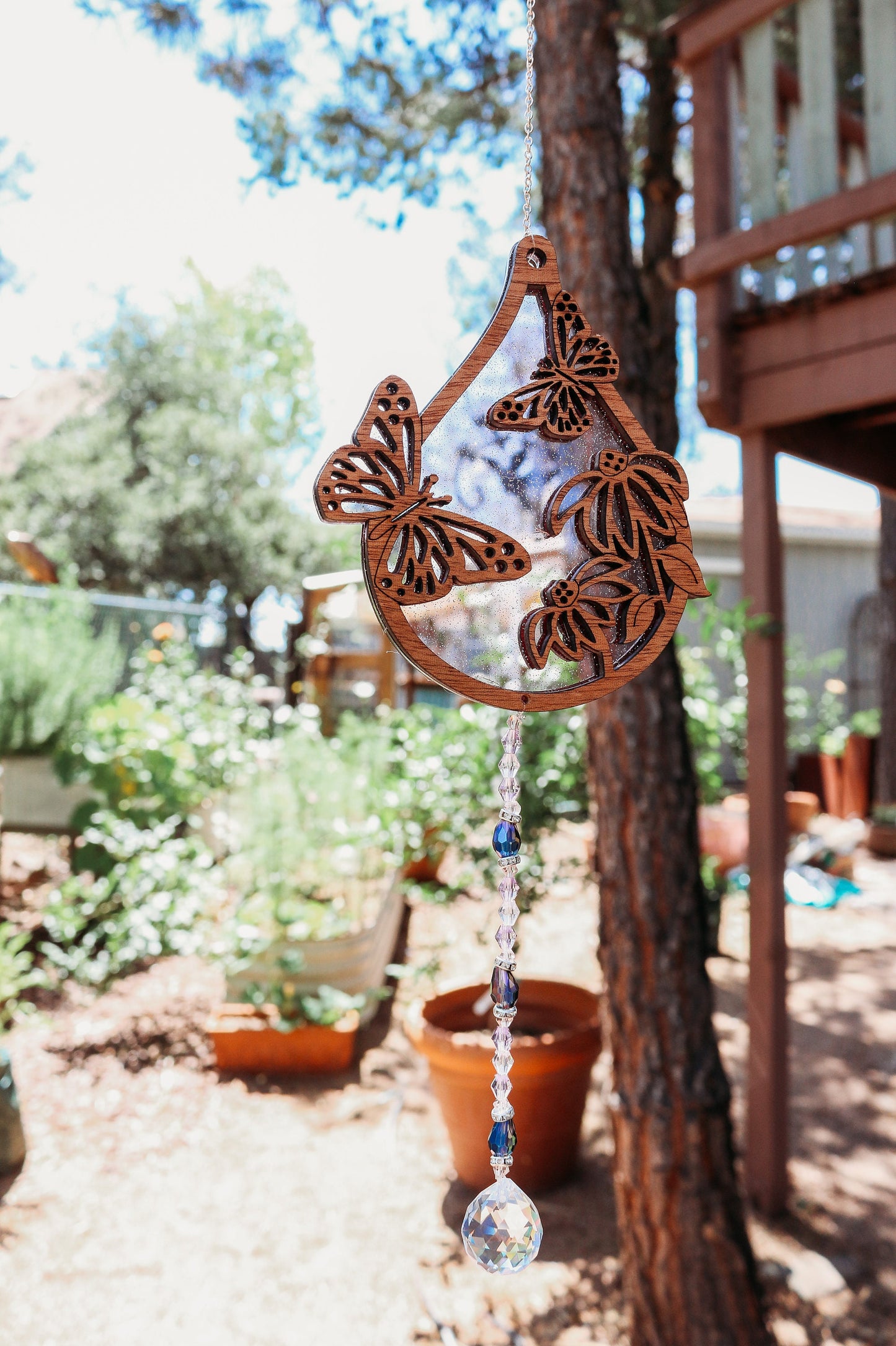 Butterfly and Floral Sun Catcher