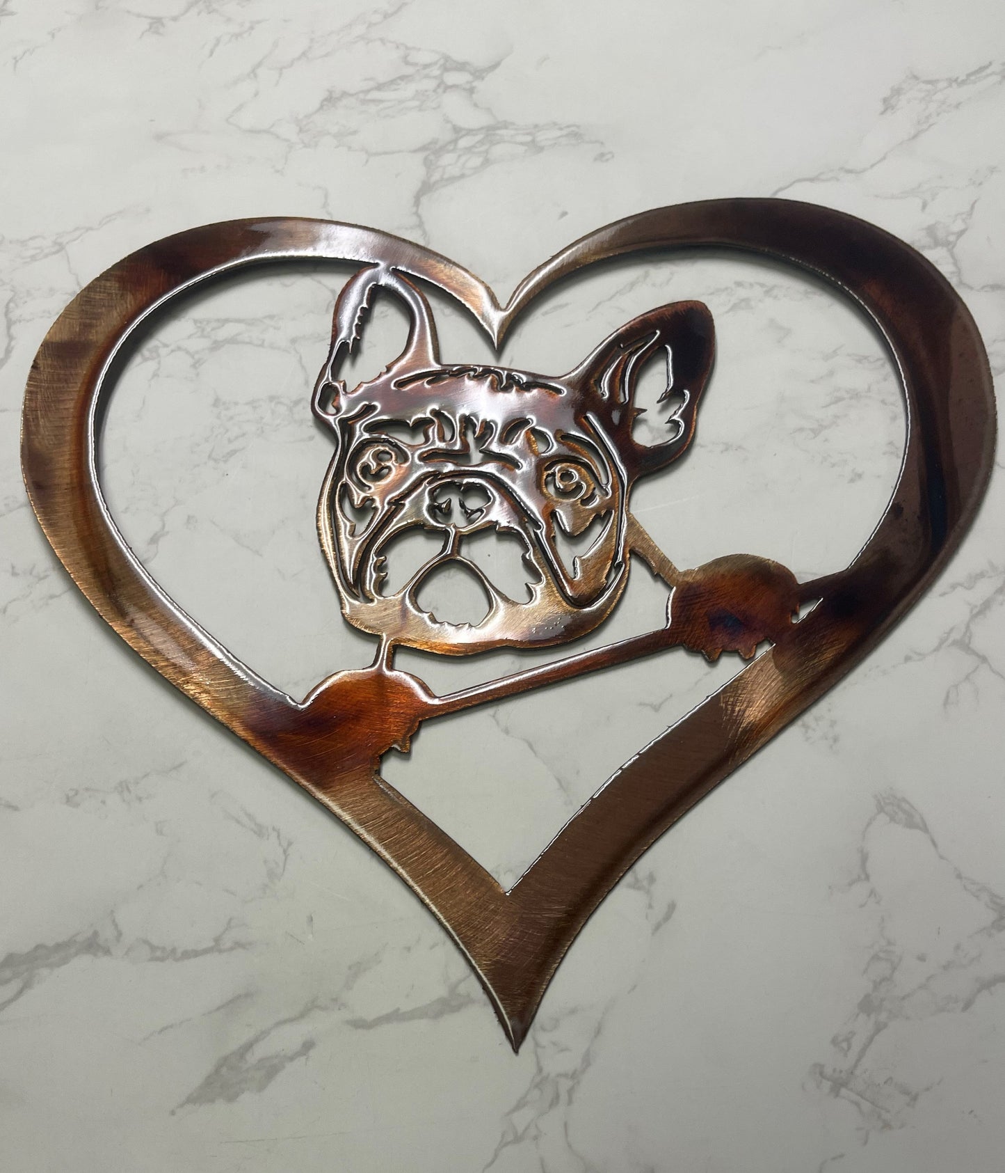 French Bulldog Metal Wall Art - Crafted in the USA