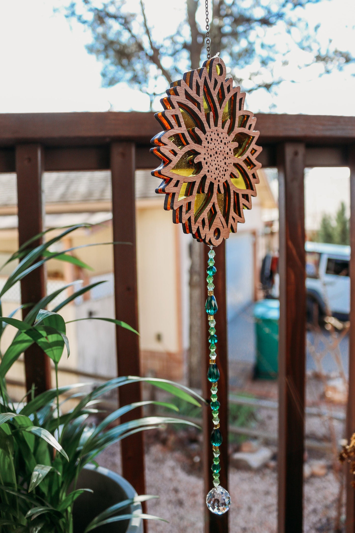 Sunflower Suncatcher Decor