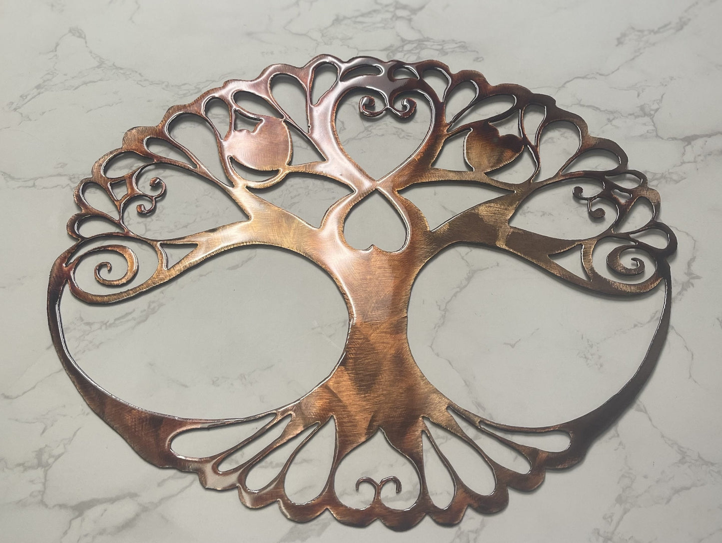 Oval Tree of Life Metal Wall Art Décor