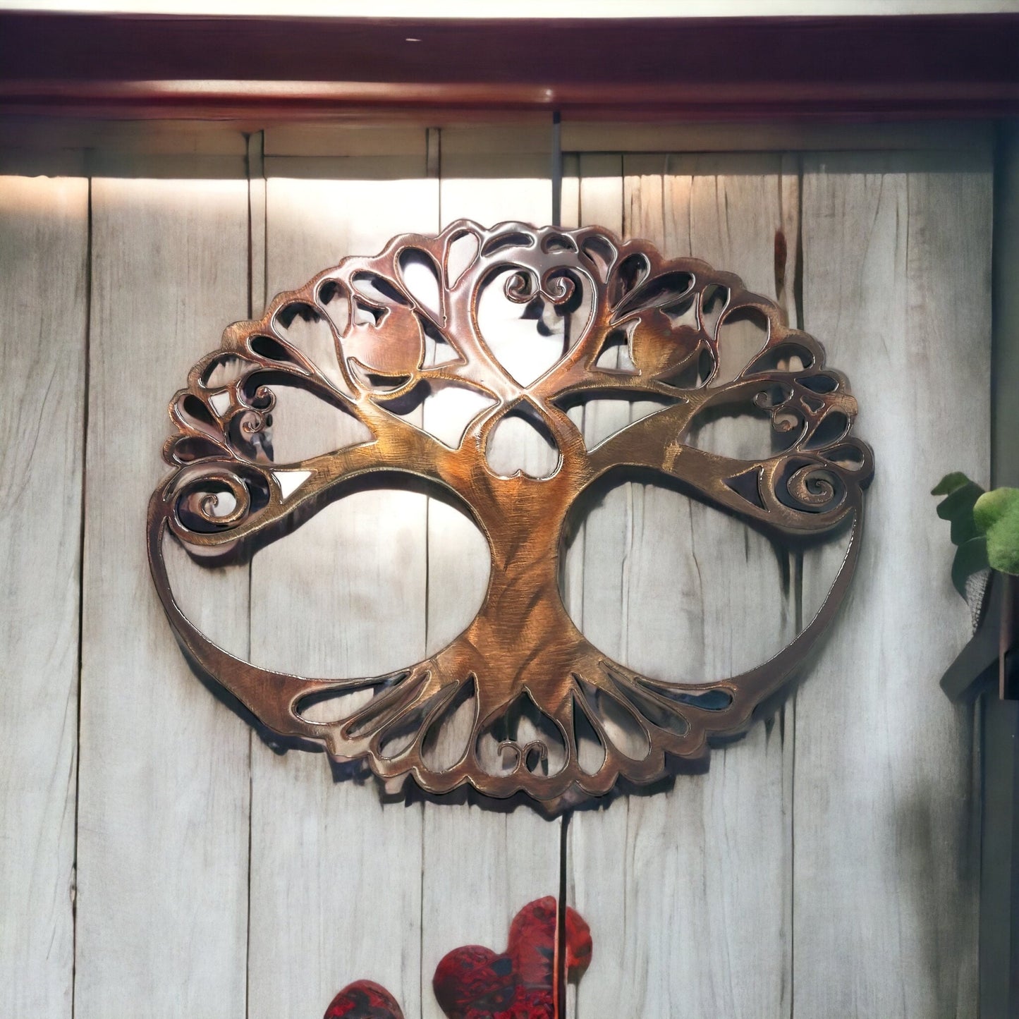 Oval Tree of Life Metal Wall Art Décor