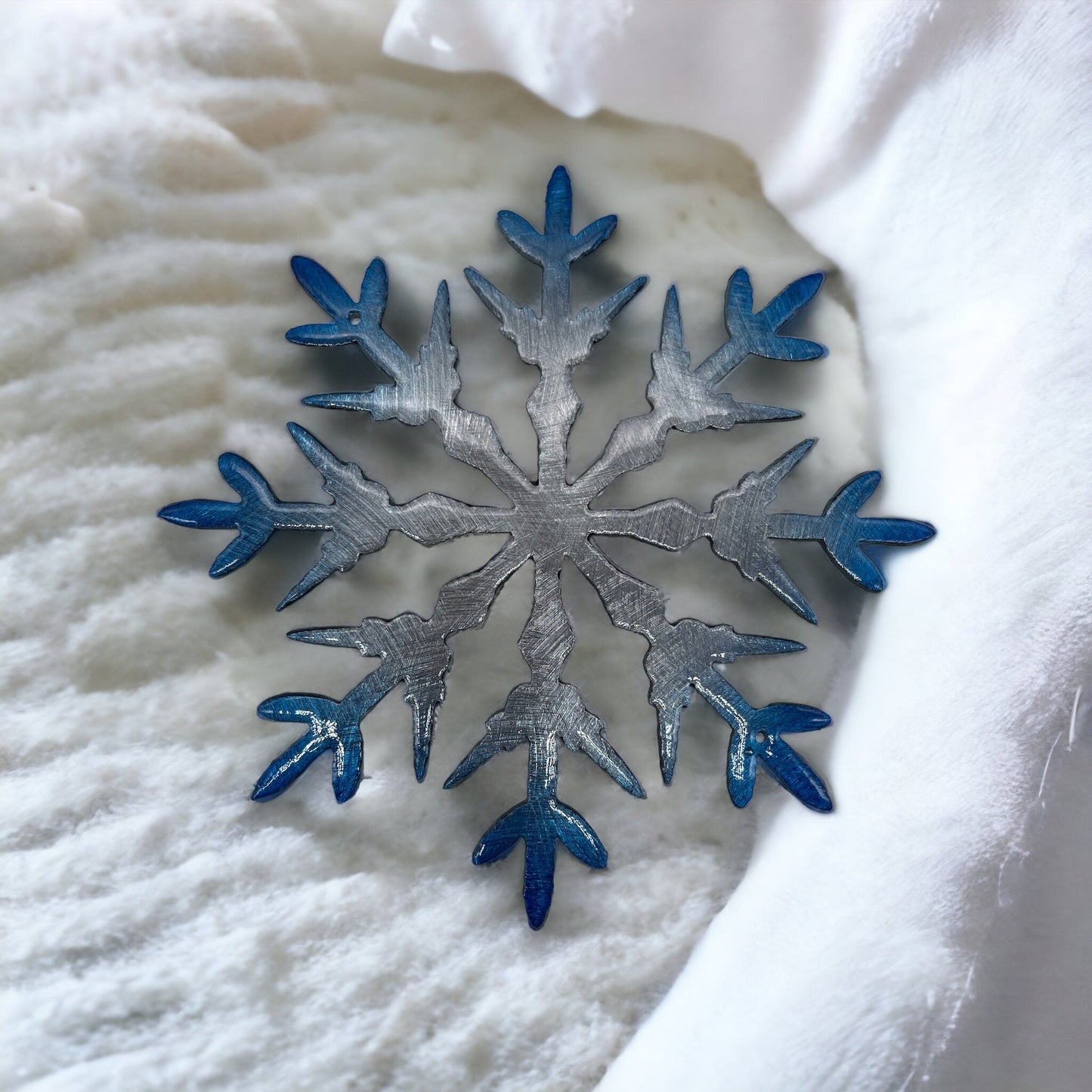 Blue Tinged Winter Wonderland Snowflake 10"/8"/6"