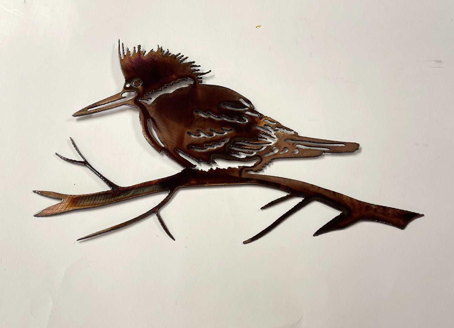 Kingfisher Metal Wall Art Accent copper and bronzed plated