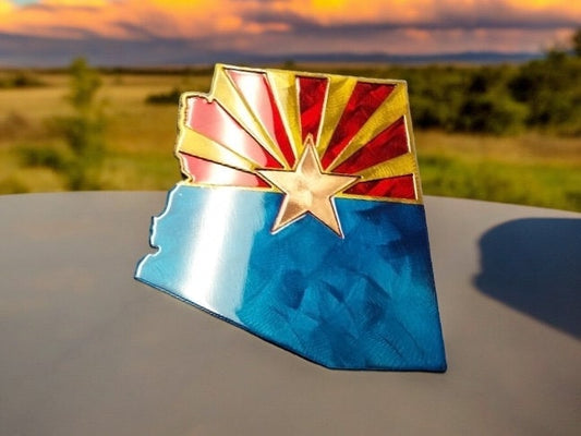 Dual Layer Arizona State Flag - Metal Wall Art