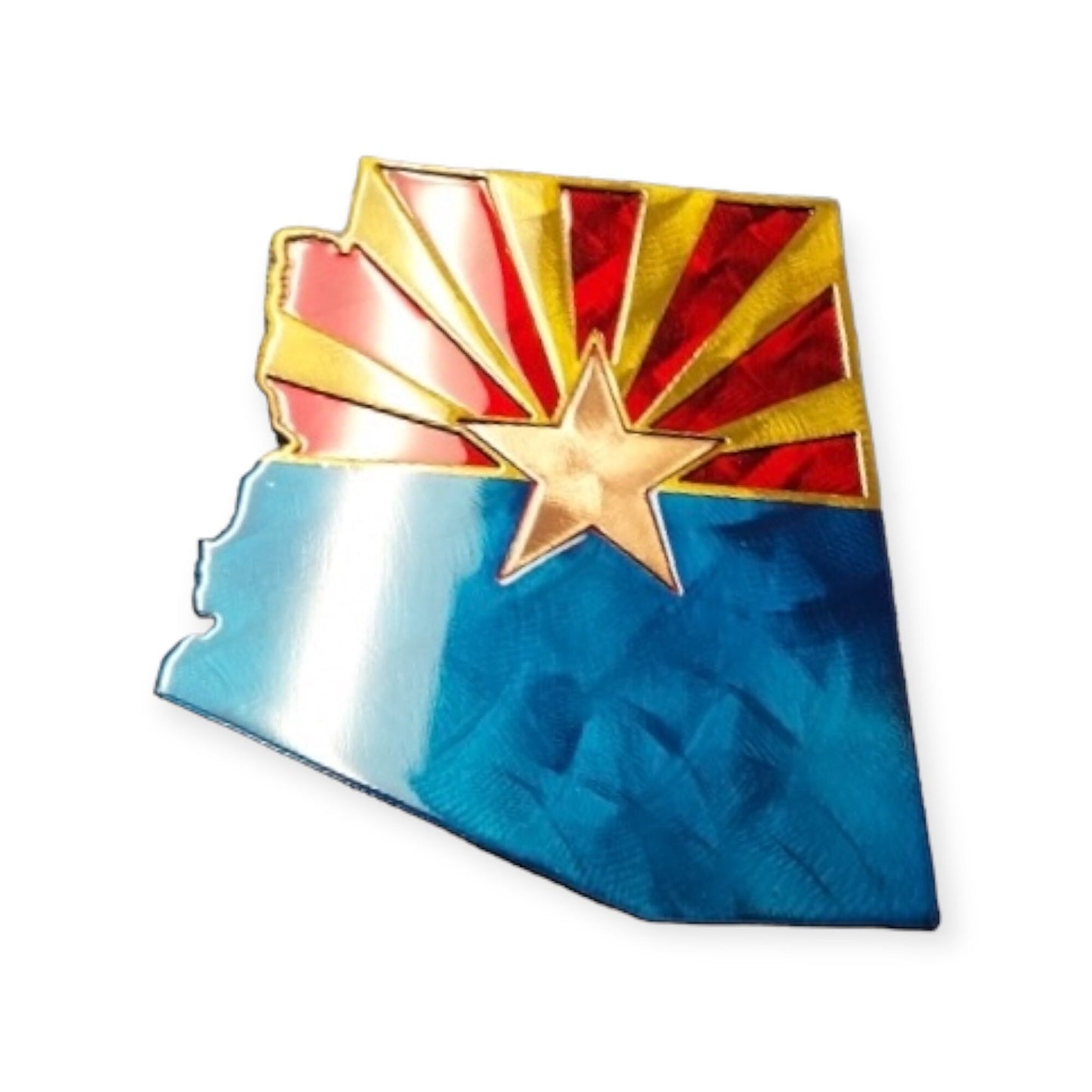 Dual Layer Arizona State Flag - Metal Wall Art