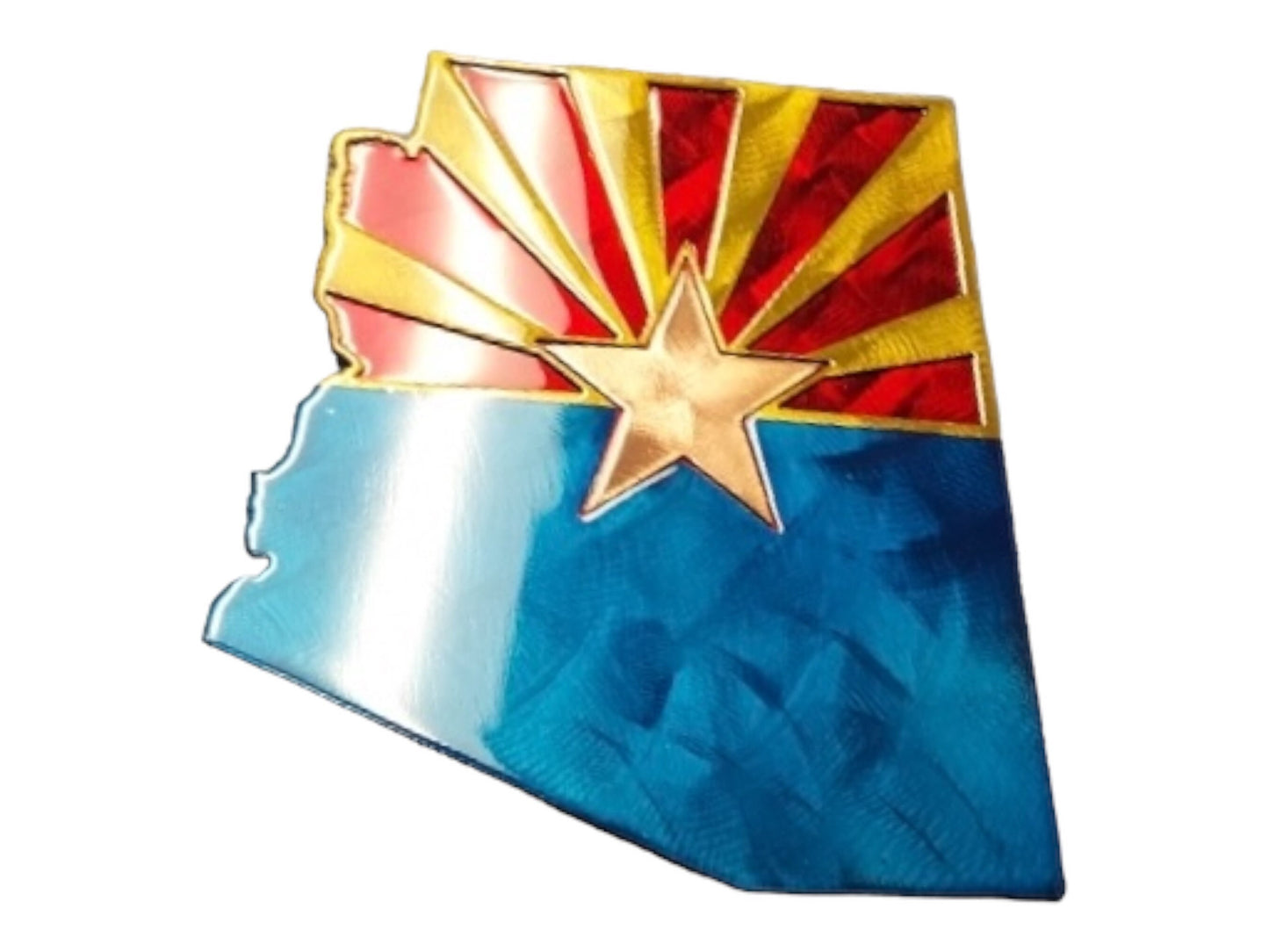 Dual Layer Arizona State Flag - Metal Wall Art