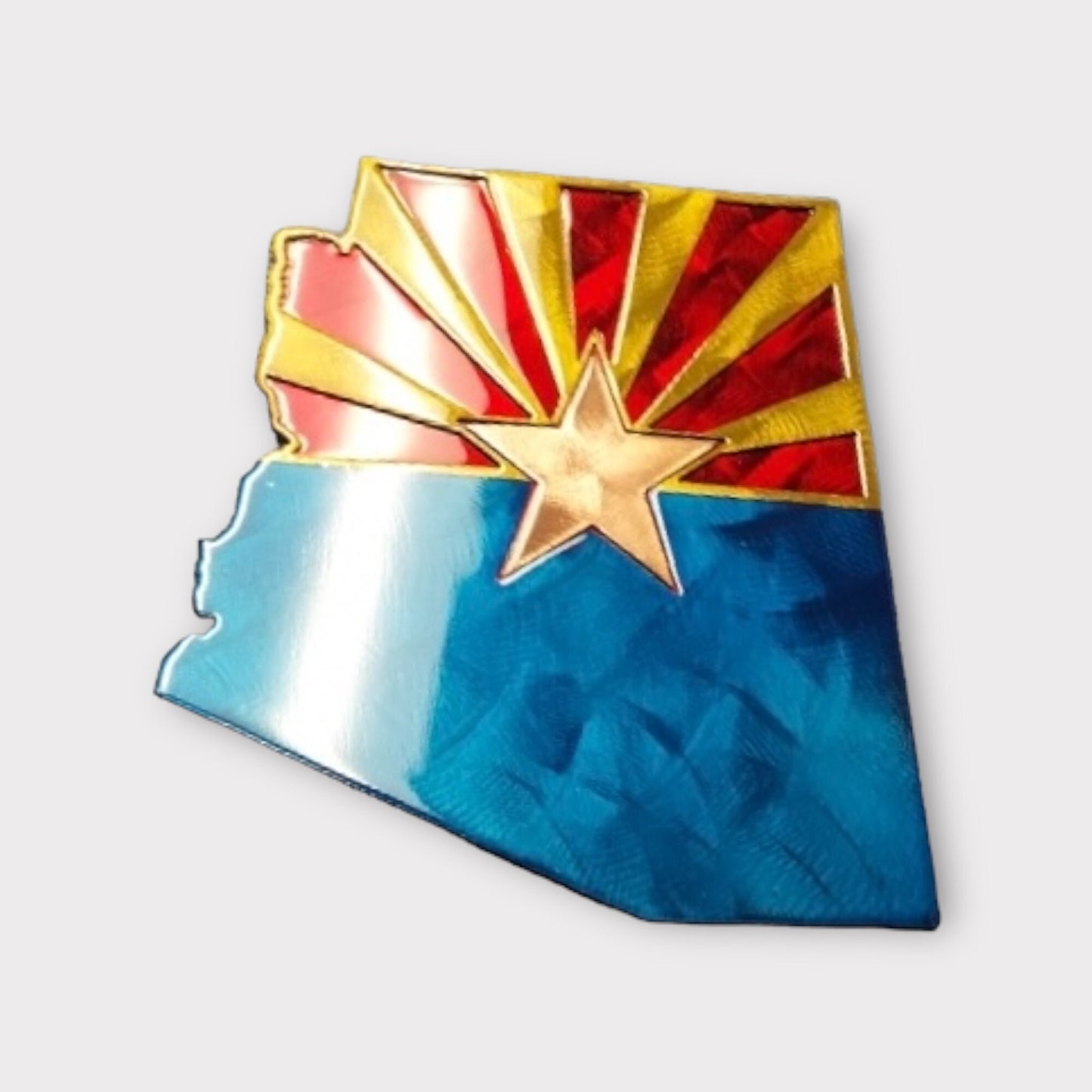 Dual Layer Arizona State Flag - Metal Wall Art